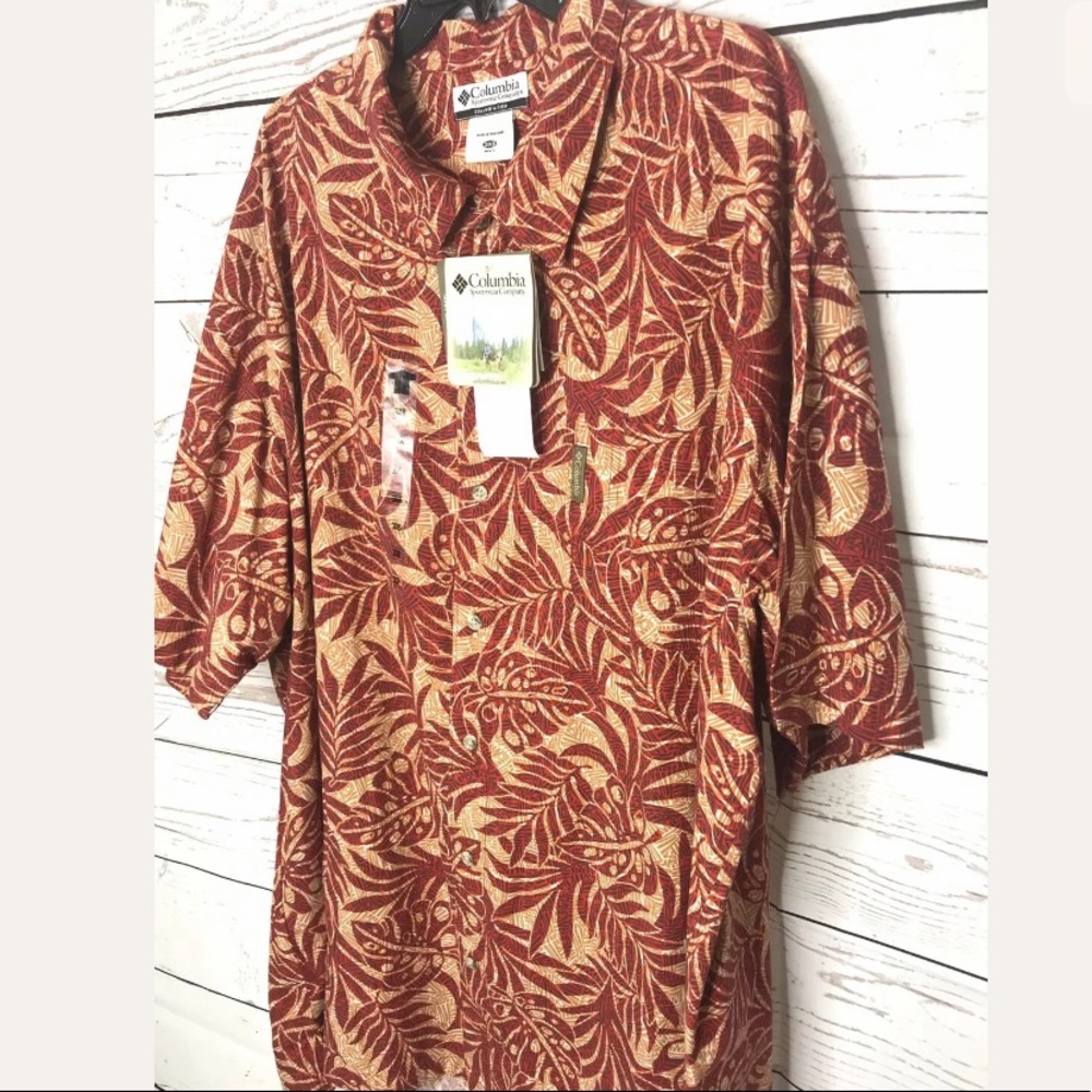 Columbia Island Print Campshirt Button Down